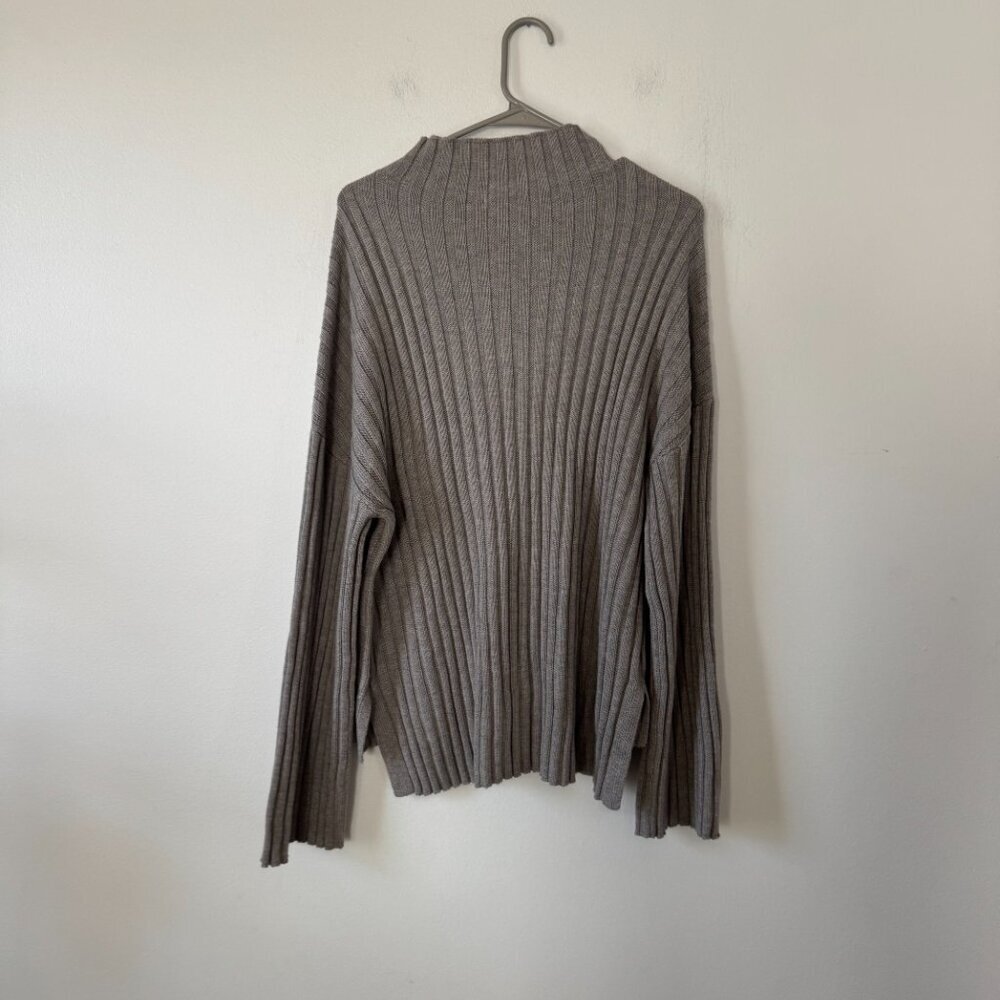 Tularosa Ribbed Hi-Neck Sweater Grey - Picture 2 of 9